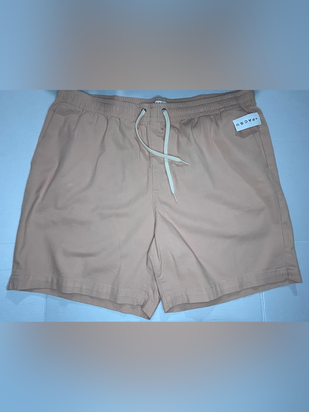 PacSun Coral Drawstring Elastic Band Pockets Shorts